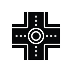 road glyph icon. vector icon for your website, mobile, presentation, and logo design.