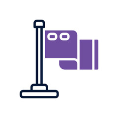 flag dual tone icon. vector icon for your website, mobile, presentation, and logo design.