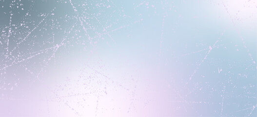 Abstract shine gradient pink-blue background with faded paper effect and scuffs. Colorful vector illustration