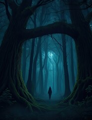 spooky halloween night