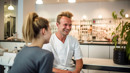 Obraz premium Professional Masseuse Treating a Client