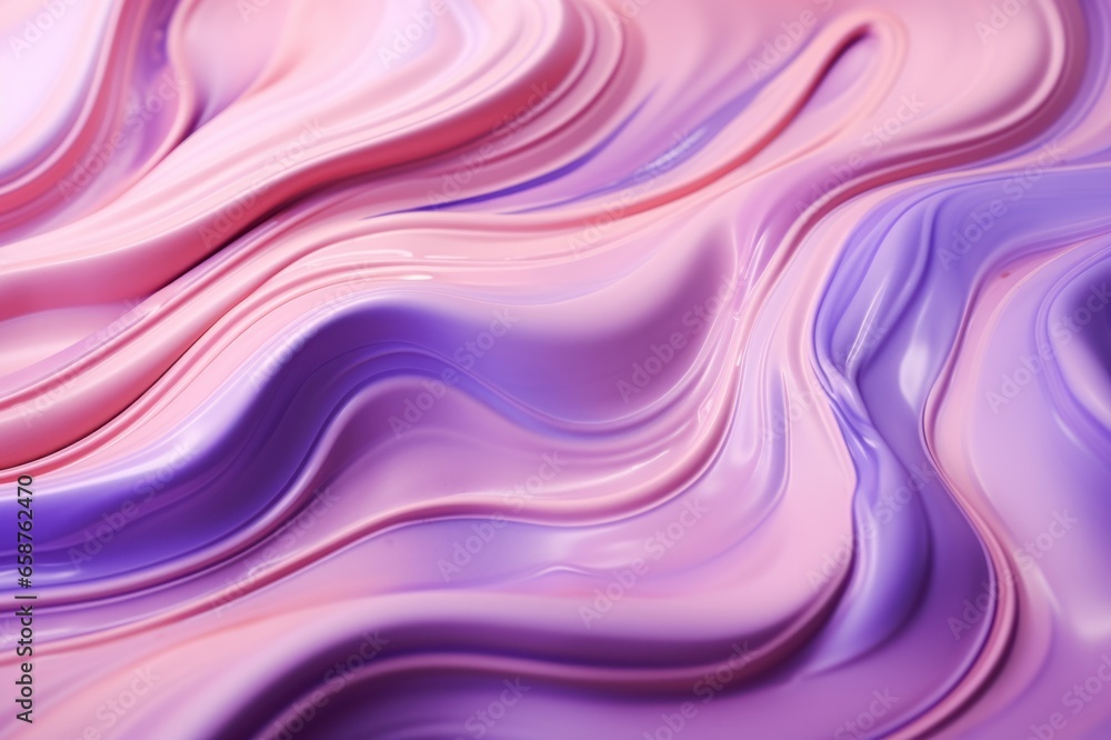 Poster liquid paint texture. abstract background of colored floating liquid in pink violet pastel colors. p
