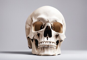 skull model isolated on white background