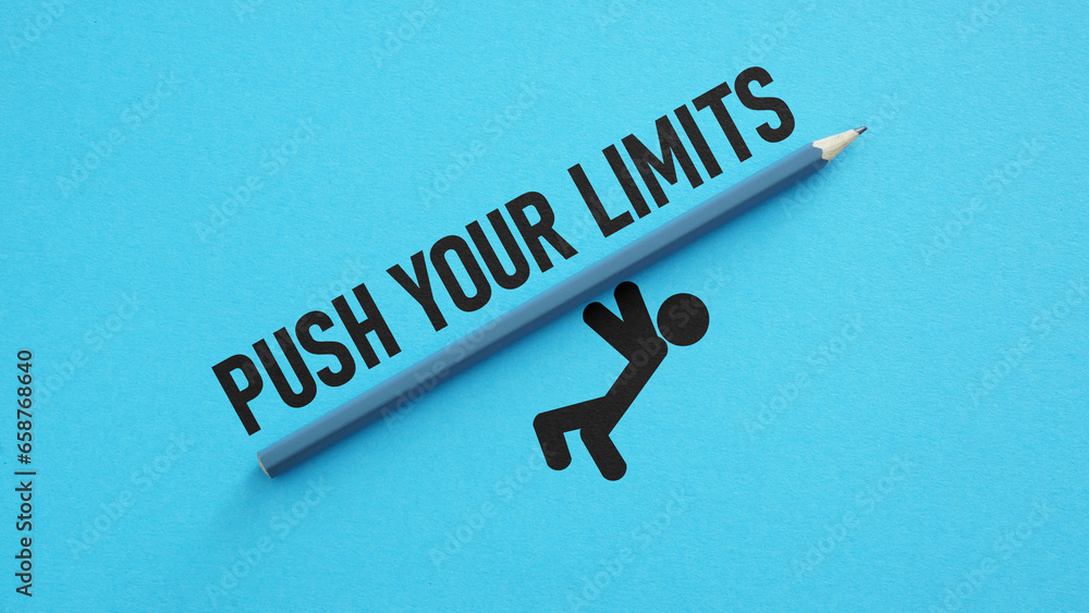 Poster push your limits is shown using the text