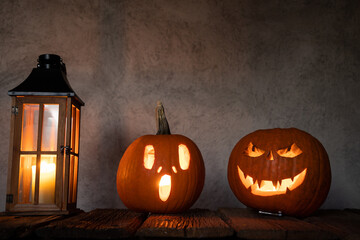 spooky Jack'o'lantern Halloween pumpkin