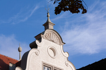 Giebel am Schloss Emmeram Thurn und Taxis in Regensburg