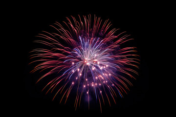 fireworks in black sky against dark background, dark emerald and light amber, decorative backgrounds, with empty copy space