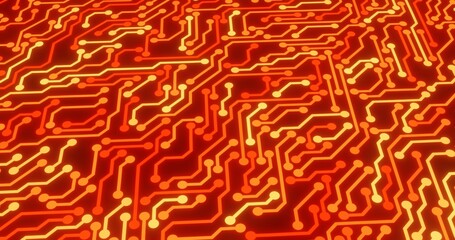 Circuit light technology background. 3d rendering.	