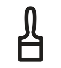 Obraz premium Paint brush icon in trendy flat style isolated on background. Paint brush icon page symbol for your web site design Paint brush icon logo, Paint brush icon Vector