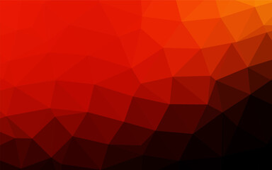 Dark Red, Yellow vector shining triangular background. Brand new colorful illustration in with gradient. Template for a cell phone background.