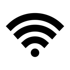 Wifi internet signal icon. Representation of a Wireless Internet connection symbol