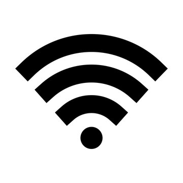 Wifi internet signal icon. Representation of a Wireless Internet connection symbol