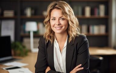 Fototapeta premium Lifestyle portrait photography of a executive assistant in her 30s