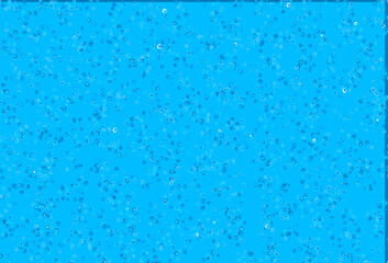Light BLUE vector background with bubbles.