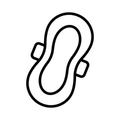 Menstrual pad icon. Sanitary pad icon. Vector.