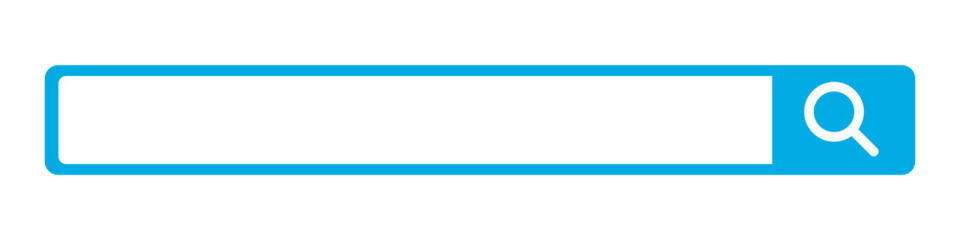 Blue Internet search box. Vector.