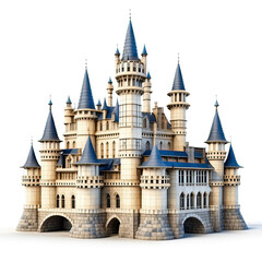 Obraz premium Castle on a white background