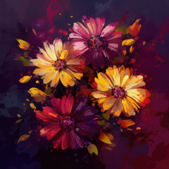 Fototapeta premium Elegant floral background