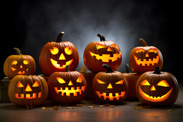 halloween jack o lantern pumpkins