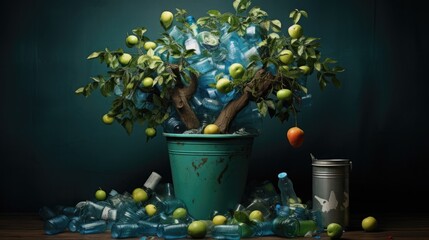 America Recycles Day Concept. National Recycling Week. Commitment to sustainability, the importance of recycling in our communities