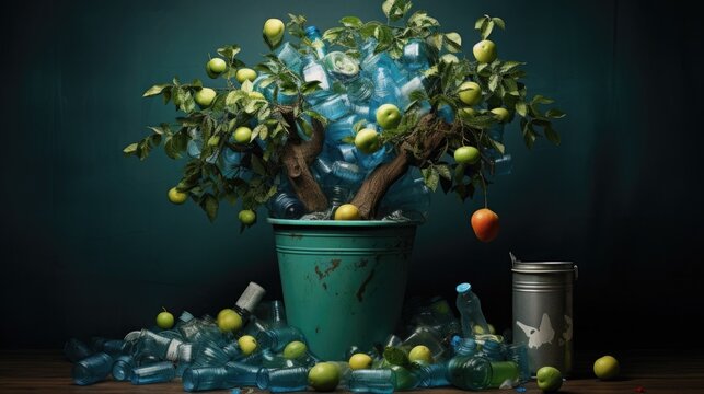 America Recycles Day Concept. National Recycling Week. Commitment to sustainability, the importance of recycling in our communities