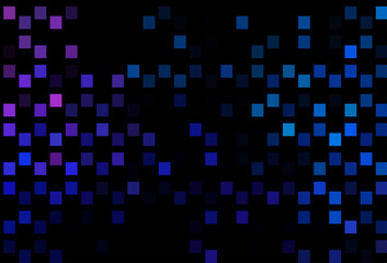 Dark Blue, Red vector pattern with crystals, rectangles.