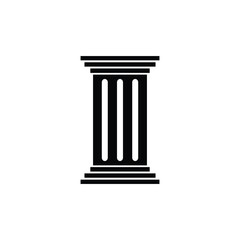 antique colum vector icon logo