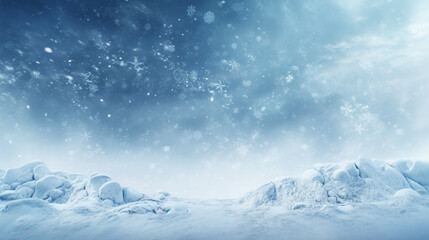 Winter background. Holiday glowing backdrop. Defocused Background With Blinking Stars. Blurred...