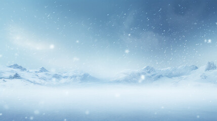 Winter background. Holiday glowing backdrop. Defocused Background With Blinking Stars. Blurred...