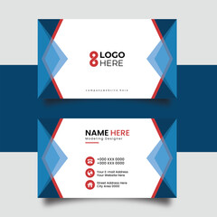 Futuristic Flat Business Card Concept