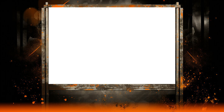 modern futuristic background wallpaper with transparent placeholder orange and grey