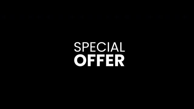 special offer Intro Template animation. Motion Graphics animation. promo style background