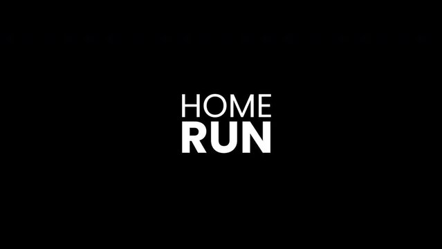 home run Intro Template animation. Motion Graphics animation. promo style background