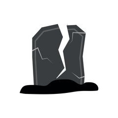 grave. a decorative element. halloween. holiday. October 31. celebrate. scare. scary. pumpkin. erysipelas. bat. vector.