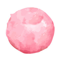 pink crystal ball, Vector watercolor in shades of red