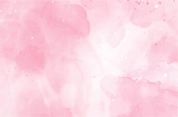 Fototapeta na wymiar Pink watercolor background, abstract watercolor background with watercolor splashes