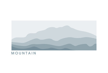Mountain logo design illustration vector template