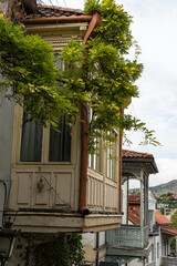 Architecture of restored part of Old Tbilisi