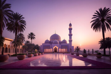 Islamic photo. Ramadan or kandil or islamic background photo. AI Generated