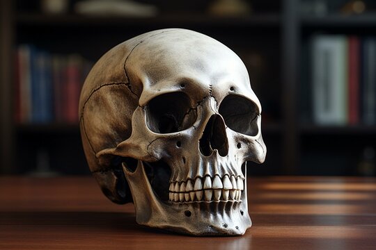 an image depicting a skull. Generative AI