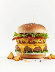 Spicy  Chicken Beef Hamburger snacks