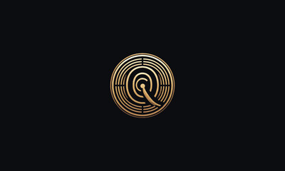 Letter Q luxury golden  vector logo design