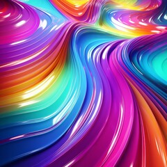 Creative fluorescent rainbow color background