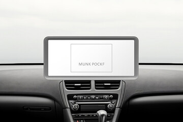 Fototapeta premium Sleek interior mockup, offering a blank canvas within a stylishly arranged car space, perfect for showcasing diverse decor inspirations, chic.
