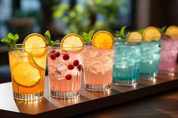 Refreshing Celebration, Chilled Beverages for a Party.