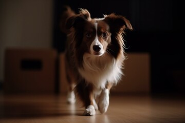 dog is moving. Generative AI