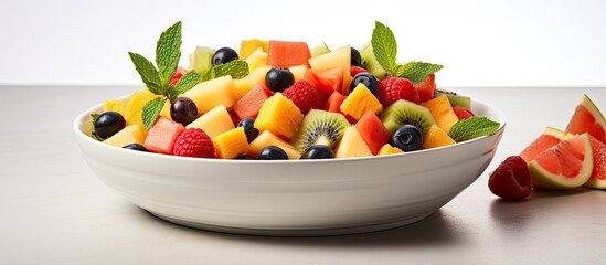 Mixed fruits With copyspace for text