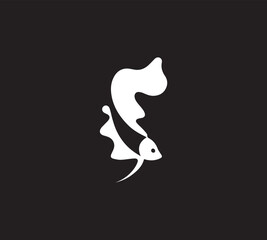 Fish logo vector template 