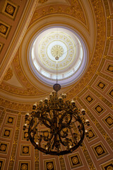 detail of the ceiling of the church