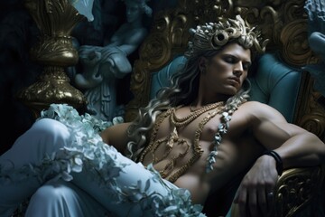 Hermes Historical Old and Ancient Mythology - Olympic Gods. Greek rulers and lords , heavenly powers, kings. ancient third generation gods, supreme deities who dwelt mount olympus.